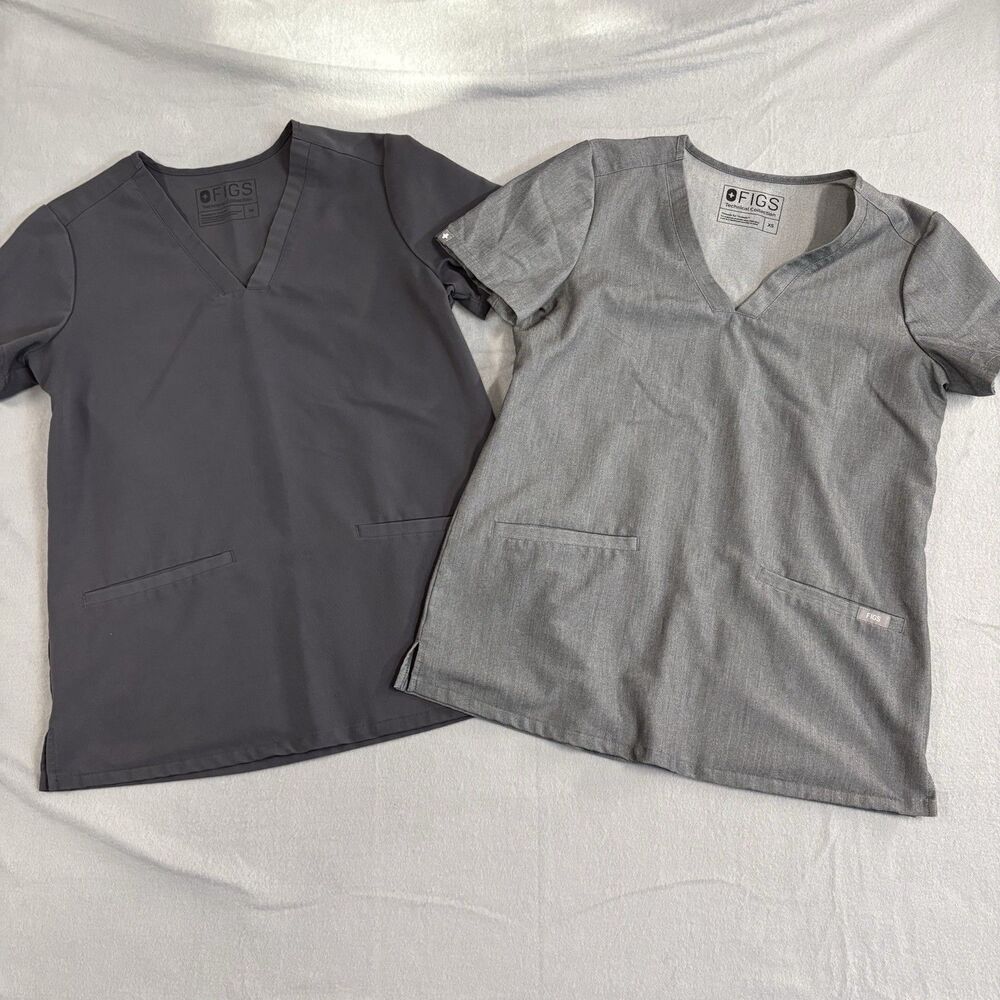 FIGS Casma Scrub Woman Bundle XS Graphite & Black Technical Collection Nurse